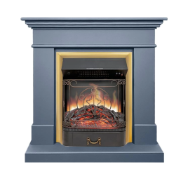Каминокомплект Royal Flame California STD CRM (Разборный) с очагом Majestic FX Brass санд антрацит