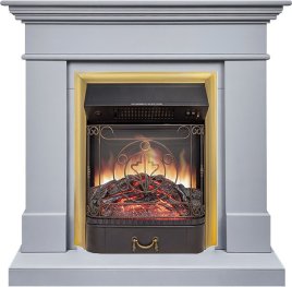 Каминокомплект Royal Flame California STD CRM (Разборный) с очагом Majestic FX M Brass санд смоук