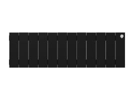 Биметаллический радиатор отопления Royal Thermo PianoForte 200 12 секций Noir Sable